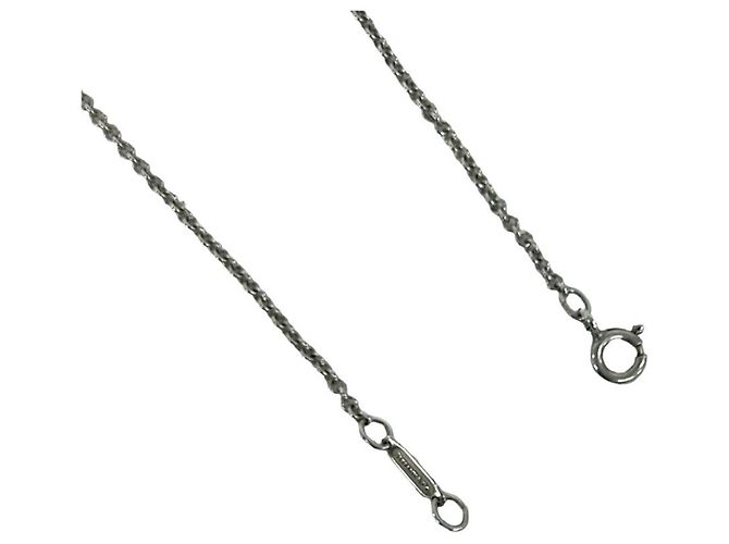 Autre Marque Collana Croce Tiffany Vintage Signature Argento D'oro - vista 5