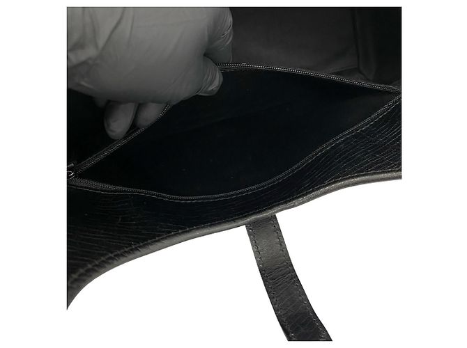 Borsa Gucci Jackie nera in pelle e tela Nero - vista 10