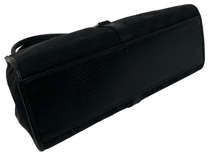 Borsa Gucci Jackie nera in pelle e tela Nero - vista 7