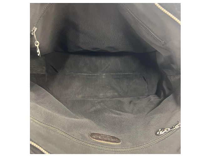 Borsa Tote Chanel Vintage Coco Mark Stitch in pelle caviar Nero - vista 9