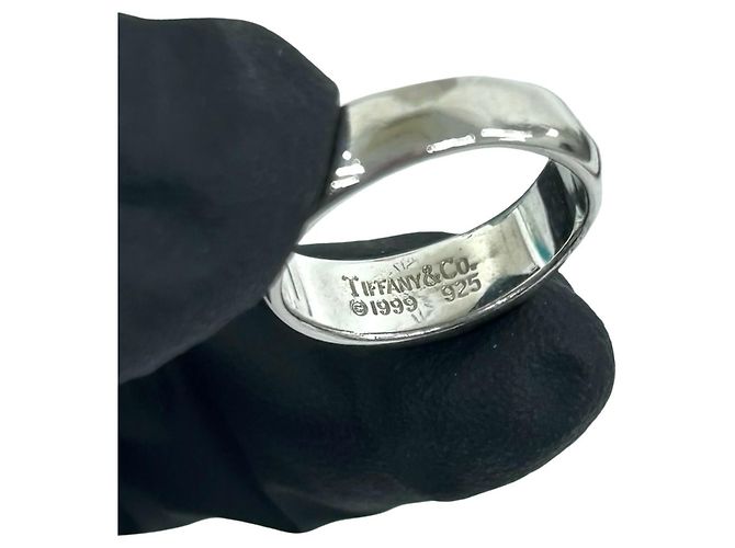 Autre Marque Anello Tiffany Vintage Knife Edge Argento - vista 3