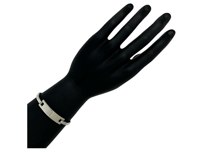 Autre Marque Brazalete Tiffany Rectangle ID Plate Plata - vista 2