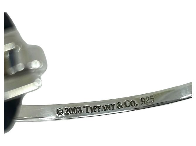 Autre Marque Brazalete Tiffany Rectangle ID Plate Plata - vista 3