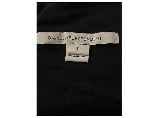 Diane von Furstenberg Zarita Spitzenkleid Schwarz - Ansicht 5