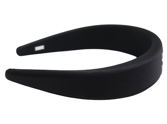Diadema de seda Céline negra Negro - vista 3