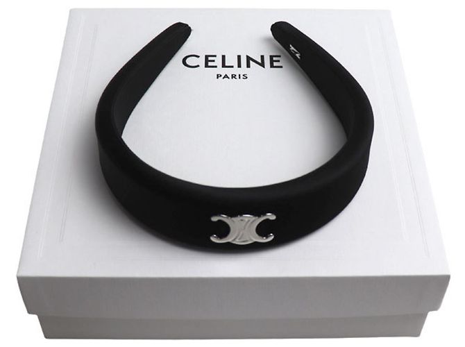 Diadema de seda Céline negra Negro - vista 6