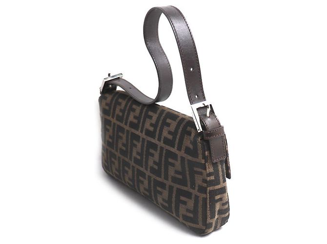 FENDI Zucca Baguette Schultertasche Braun - Ansicht 2