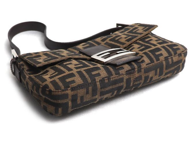 FENDI Zucca Baguette Schultertasche Braun - Ansicht 3
