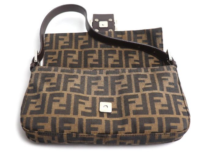 FENDI Zucca Baguette Schultertasche Braun - Ansicht 4
