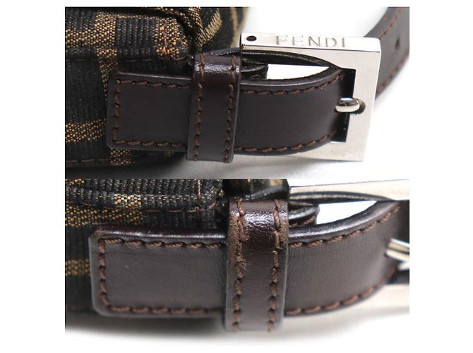 FENDI Zucca Baguette Schultertasche Braun - Ansicht 6