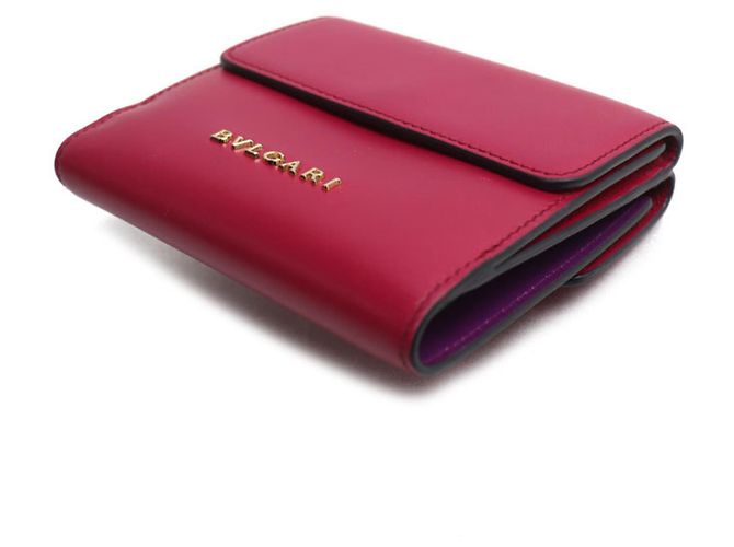 Bulgari Bvlgari Serpenti Forever Compact Tri-fold Wallet Pink Purple - view 2