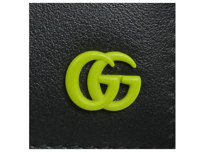 Portafoglio bi-fold Gucci Double G Petite Marmont Nero - vista 7