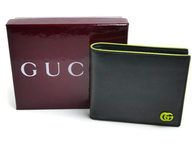 Portafoglio bi-fold Gucci Double G Petite Marmont Nero - vista 8
