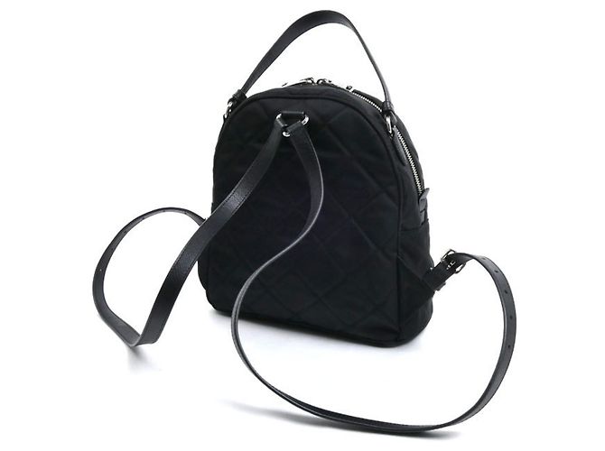 Mochila Prada Tessuto Impunto Negro - vista 2