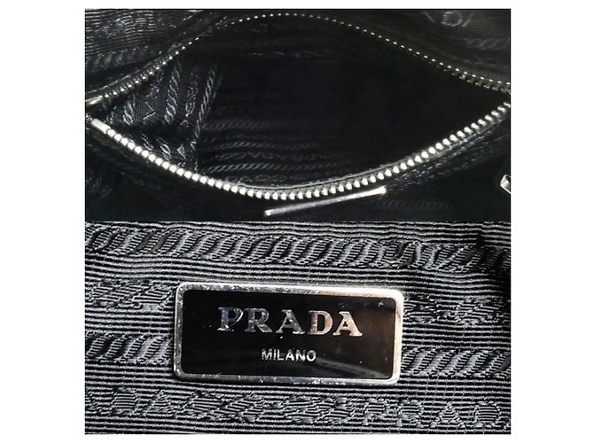 Mochila Prada Tessuto Impunto Negro - vista 6