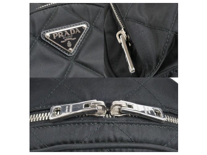 Mochila Prada Tessuto Impunto Negro - vista 8