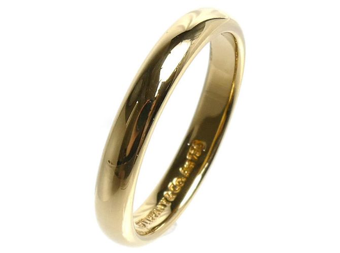 Autre Marque Anello Fascia Classica Tiffany in Oro Giallo 18K - vista 2