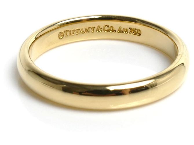 Autre Marque Anello Fascia Classica Tiffany in Oro Giallo 18K - vista 3