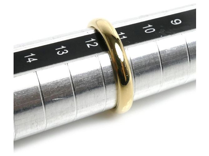Autre Marque Anello Fascia Classica Tiffany in Oro Giallo 18K - vista 5