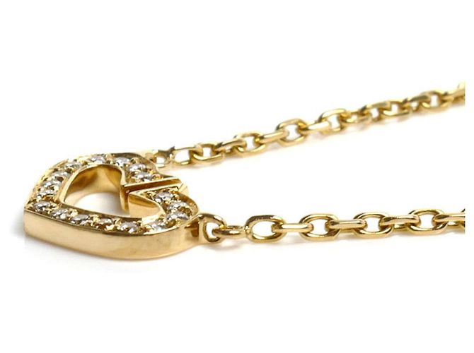 Collana Cartier C Heart in oro giallo 18K - vista 2