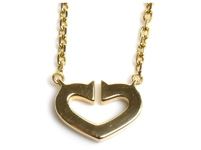 Collana Cartier C Heart in oro giallo 18K - vista 3