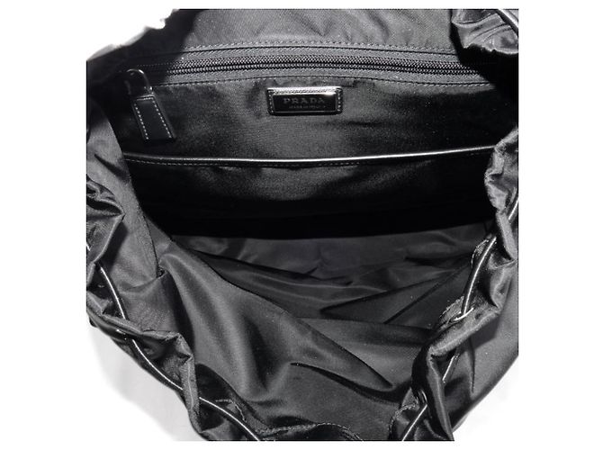 Prada Tessuto Re-Nylon Backpack Black - view 6