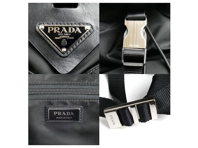 Prada Tessuto Re-Nylon Backpack Black - view 7
