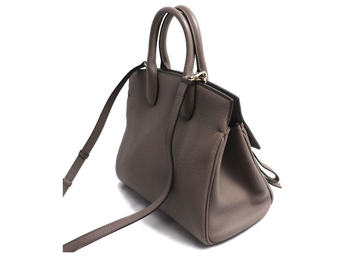 Borsa a tracolla 2-Way Studio Small Salvatore Ferragamo Grigio - vista 2