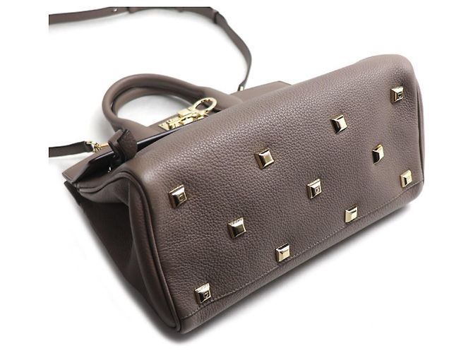 Borsa a tracolla 2-Way Studio Small Salvatore Ferragamo Grigio - vista 3