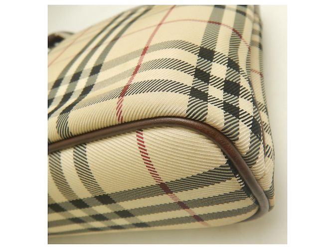 Borsa Burberry Nova Check Marrone - vista 16