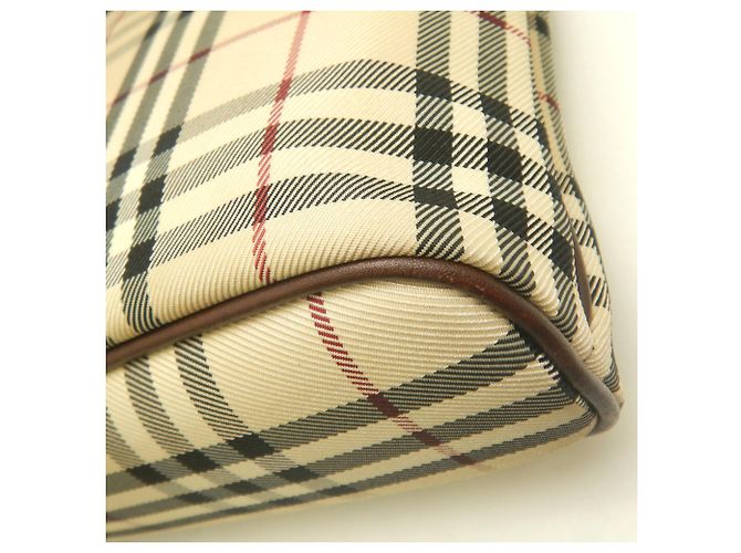 Borsa Burberry Nova Check Marrone - vista 18