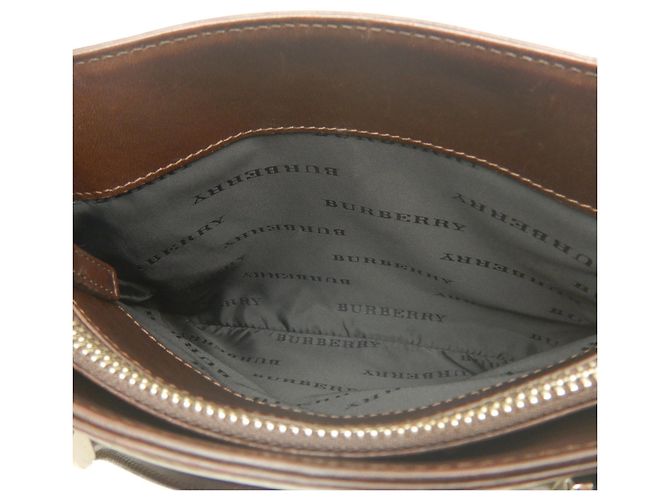 Borsa Burberry Nova Check Marrone - vista 19