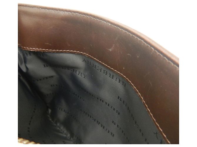 Borsa Burberry Nova Check Marrone - vista 23