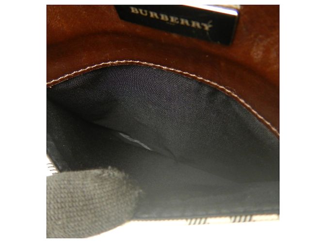 Borsa Burberry Nova Check Marrone - vista 24