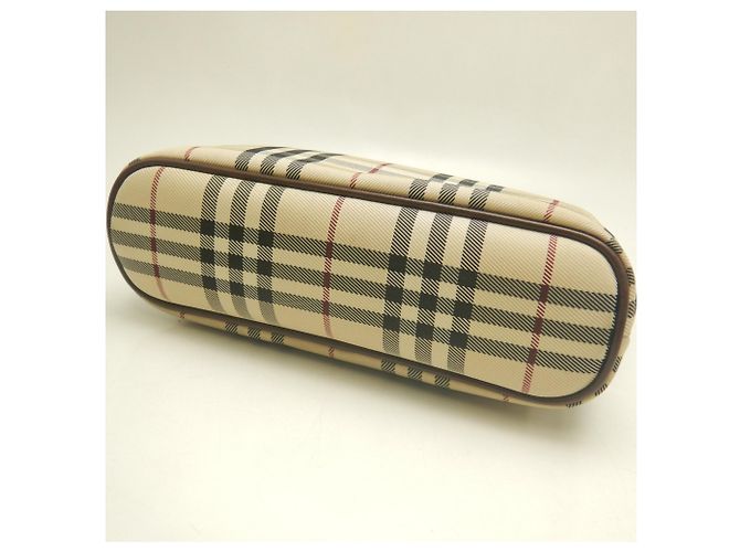 Borsa Burberry Nova Check Marrone - vista 6