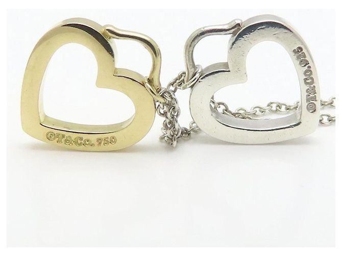 Autre Marque Tiffany & Co. Sentimental Double Heart Halskette - Ansicht 4