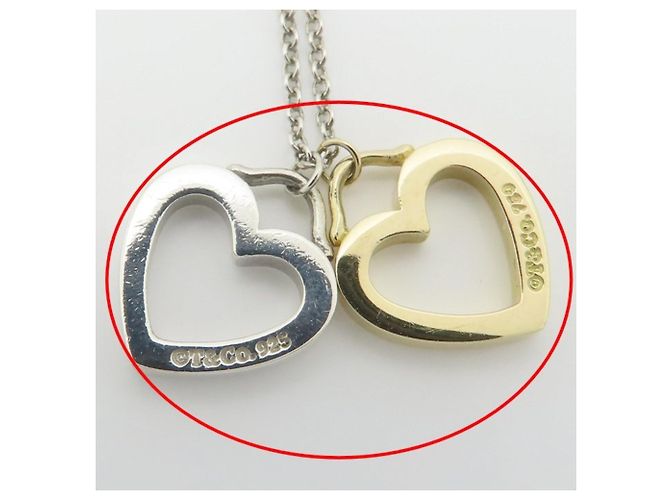 Autre Marque Tiffany & Co. Sentimental Double Heart Halskette - Ansicht 8