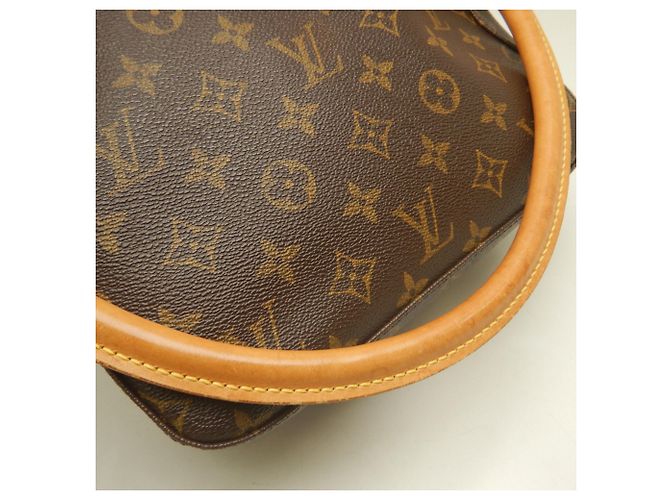 Bolsa de Ombro Louis Vuitton Monogram Looping MM Marrom - vista 10