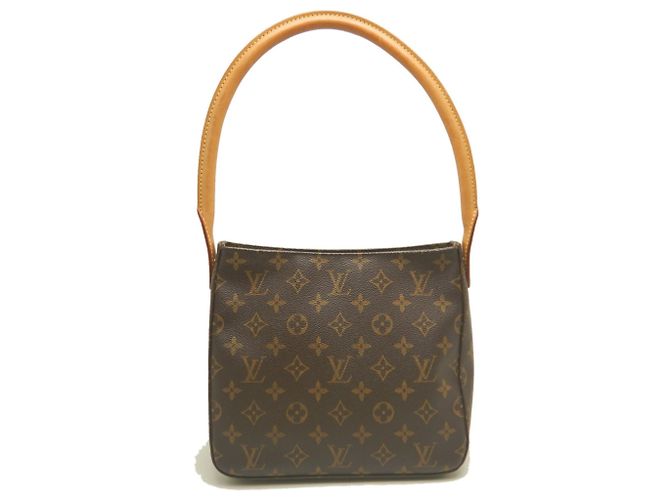 Bolsa de Ombro Louis Vuitton Monogram Looping MM Marrom - vista 2