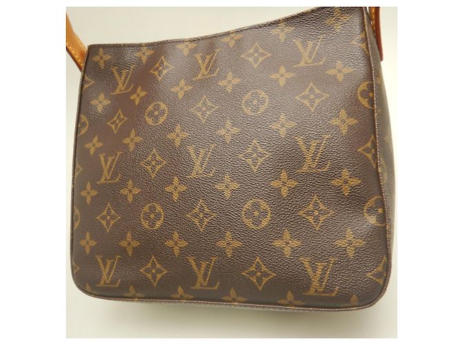 Bolsa de Ombro Louis Vuitton Monogram Looping MM Marrom - vista 7