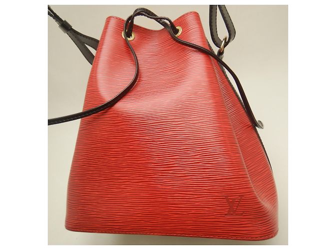 Noe Louis Vuitton Epi Petit Noé Schultertasche Schwarz Rot - Ansicht 7