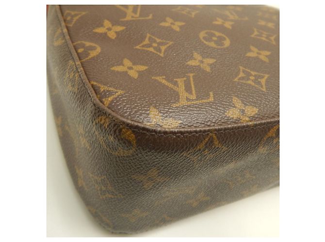 Bolsa de Ombro Louis Vuitton Monogram Looping MM M51146 Marrom - vista 17