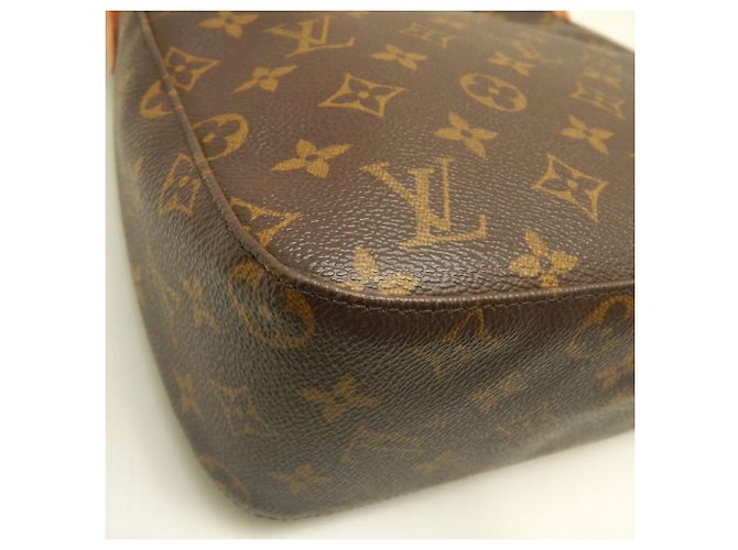 Bolsa de Ombro Louis Vuitton Monogram Looping MM M51146 Marrom - vista 19