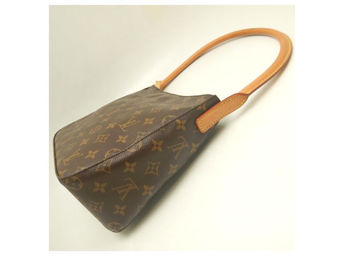 Bolsa de Ombro Louis Vuitton Monogram Looping MM M51146 Marrom - vista 4