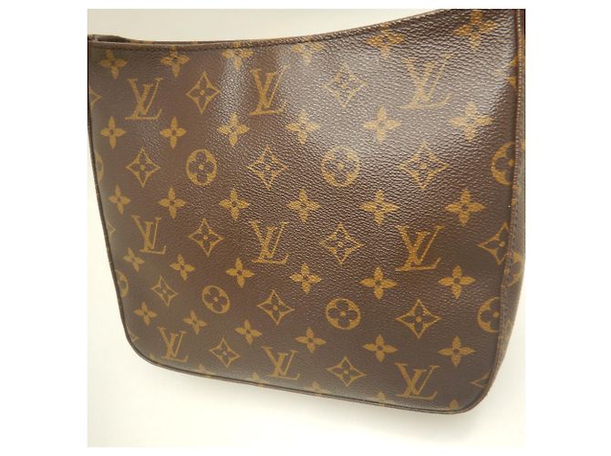 Bolsa de Ombro Louis Vuitton Monogram Looping MM M51146 Marrom - vista 6