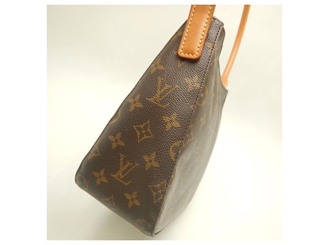 Bolsa de Ombro Louis Vuitton Monogram Looping MM M51146 Marrom - vista 7