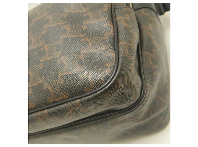 Céline Bolsa Messenger Celine Castanho Escuro - vista 11