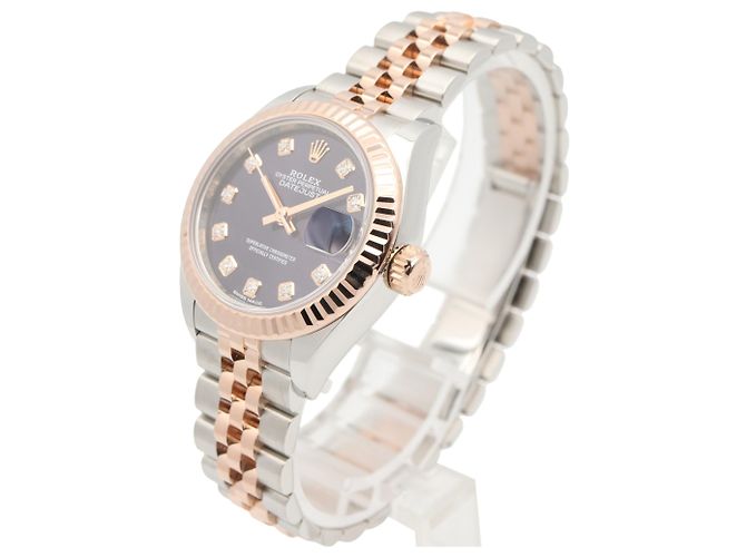 Orologio da polso Rolex Datejust in oro rosa 18K e acciaio inossidabile - vista 2