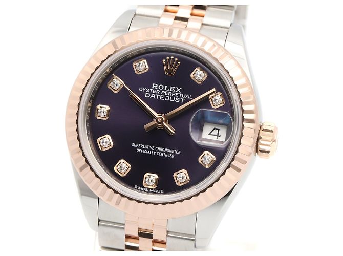 Orologio da polso Rolex Datejust in oro rosa 18K e acciaio inossidabile - vista 3