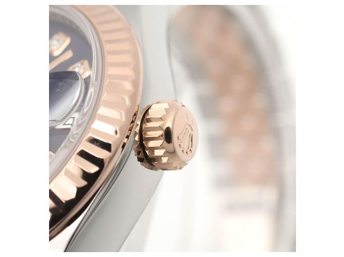 Orologio da polso Rolex Datejust in oro rosa 18K e acciaio inossidabile - vista 6